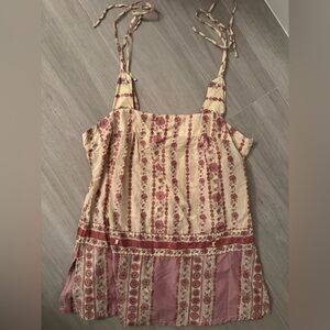 American Eagle Vintage Patterned Print Top